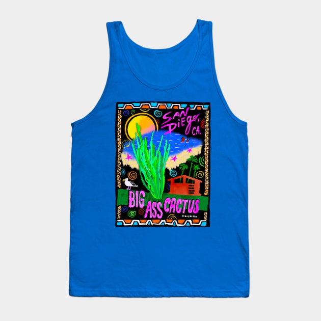 Big Ass Cactus Tank Top by Irina's Family Art Circle 